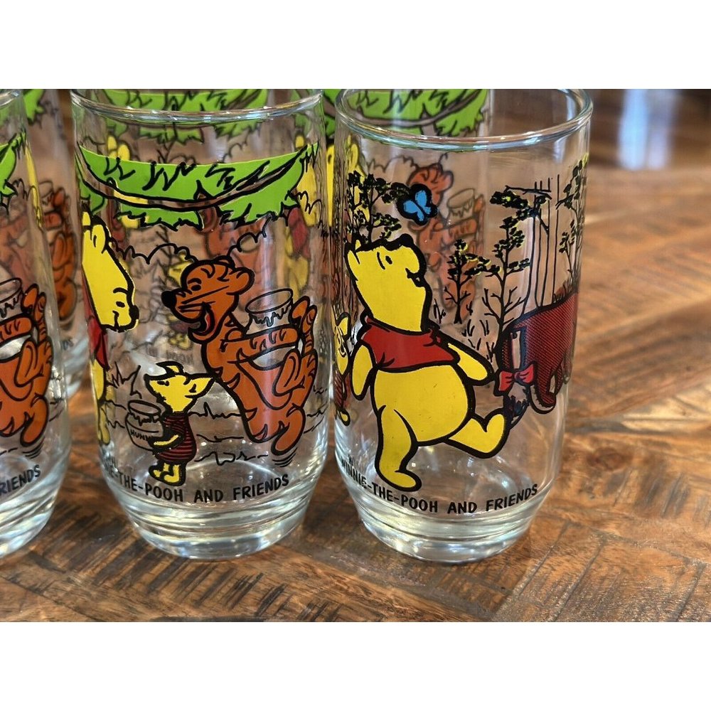 Vintage Winnie the Pooh and Friends Drinking 70’s Glass Sears Walt Disney 8 - Picture 2 of 5